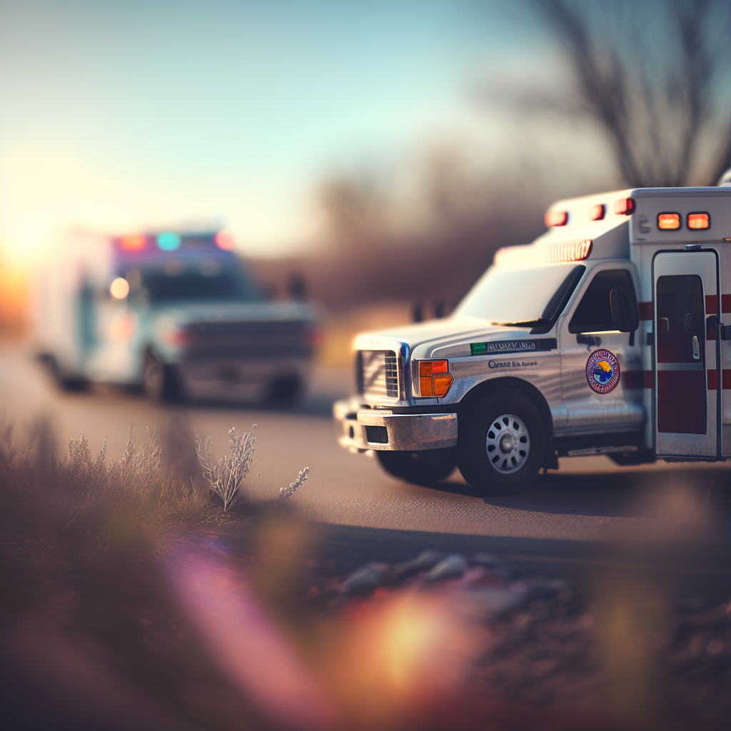 Ambulances On County Road |