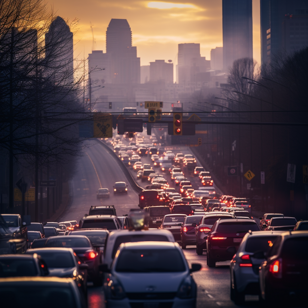 Atlanta Morning Traffic Jam |