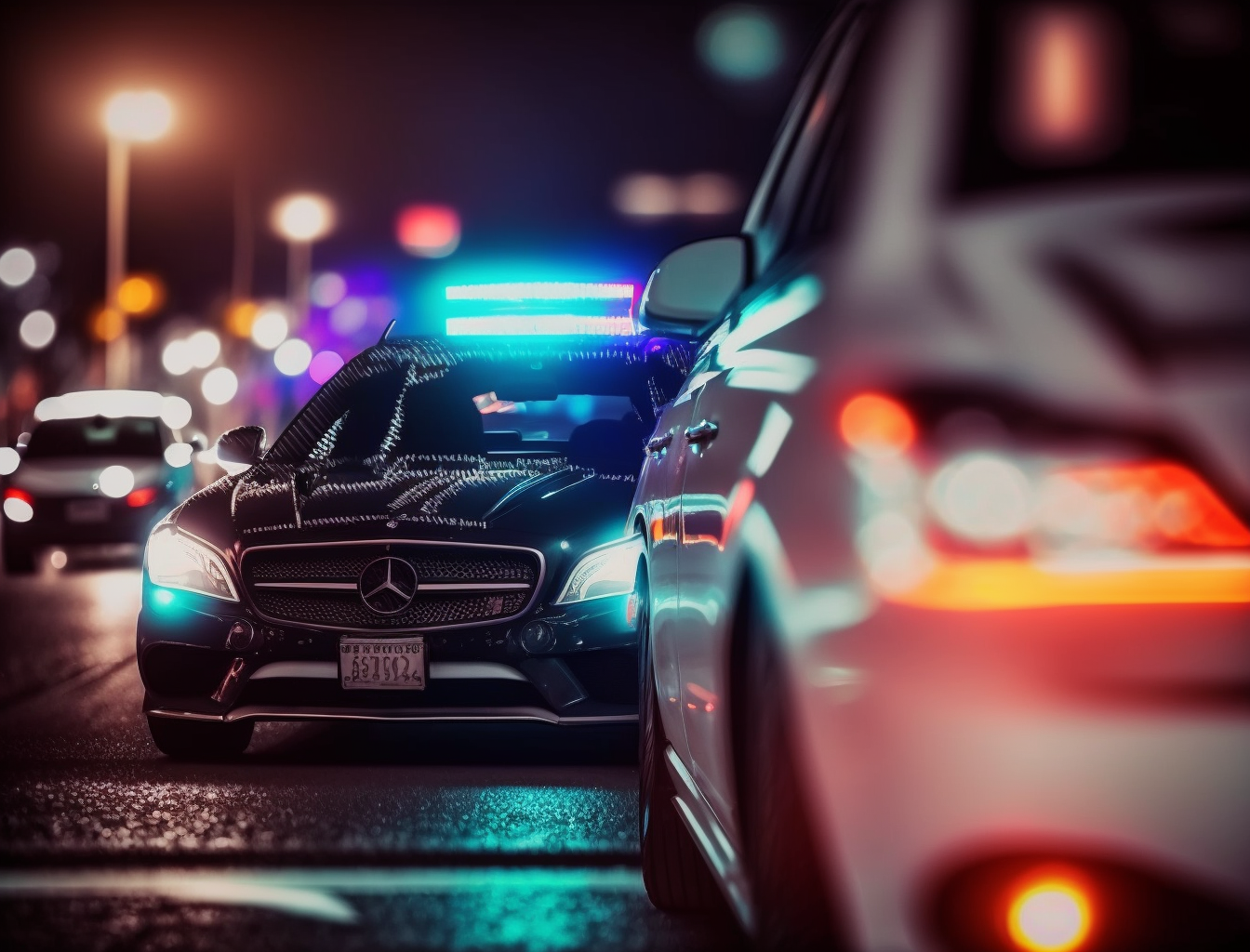 Mercedes Police Crash |